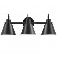 Dainolite WES-203W-MB - 3 Light Vanity in Matte Black