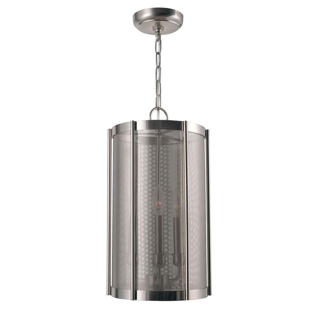 Xena Collection 3-Light Brushed Nickel Indoor Pendant