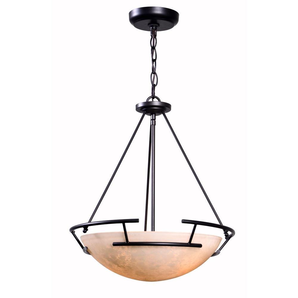 Ava Collection 2-Light Oil Rubbed Bronze Indoor Pendant