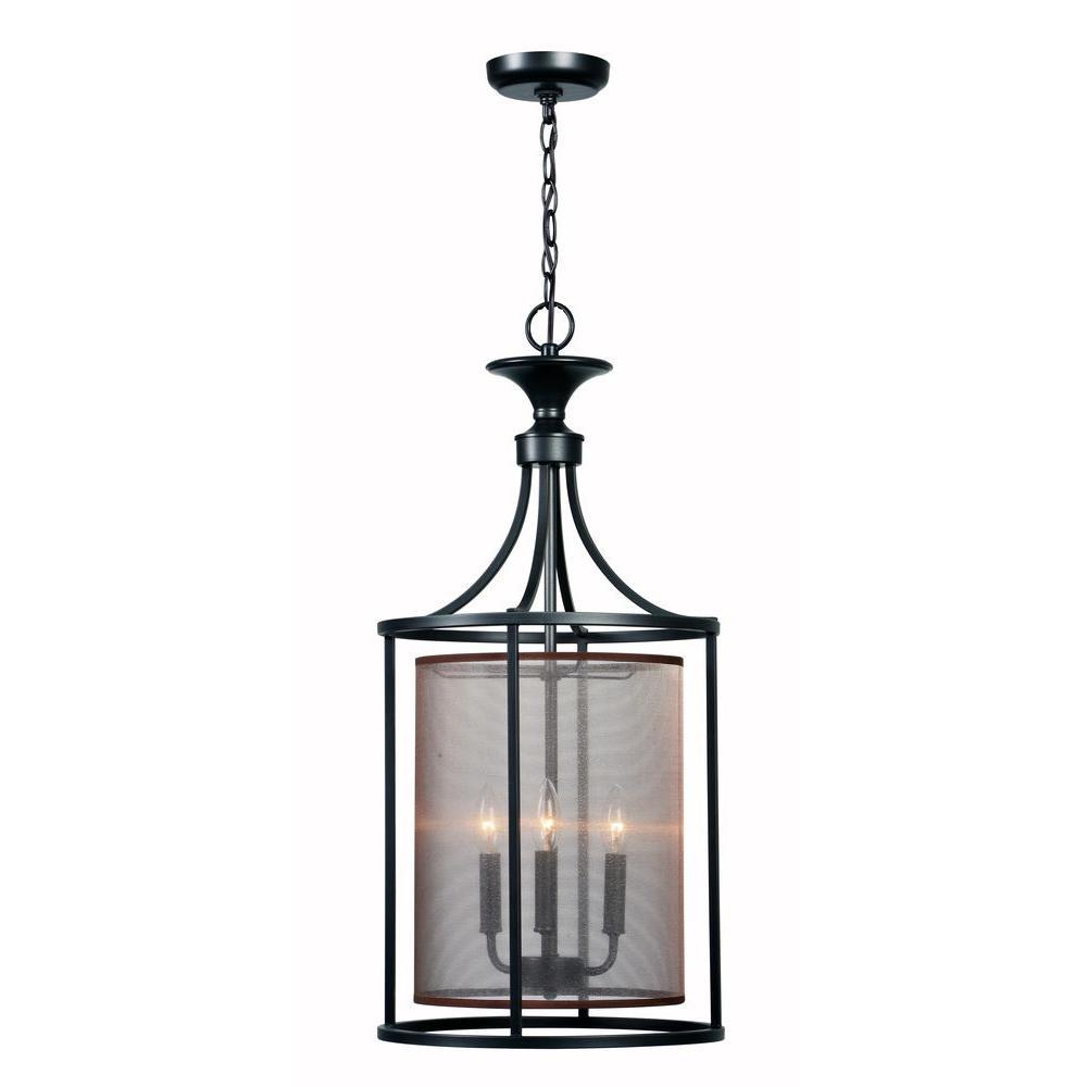Aria Collection 3-Light Oil Rubbed Bronze Indoor Pendant