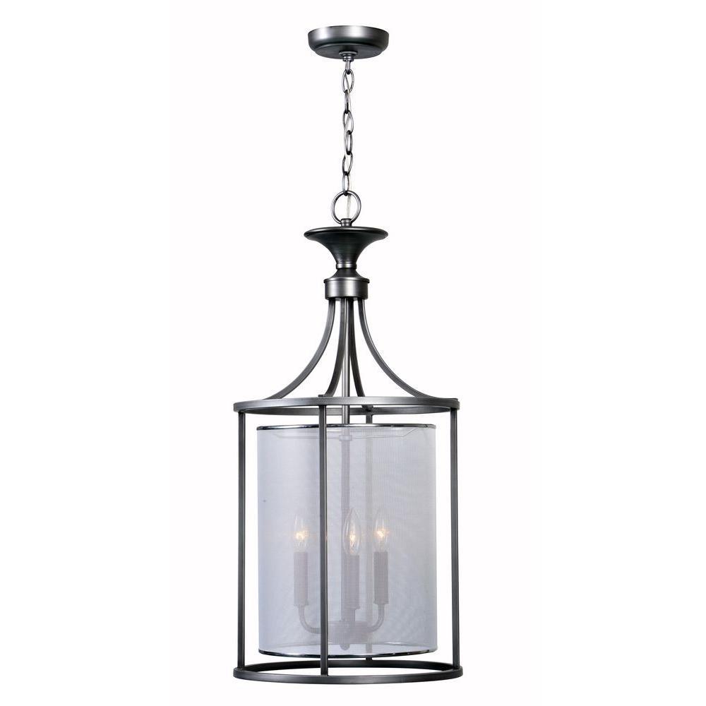 Aria Collection 3-Light Brushed Nickel Indoor Pendant