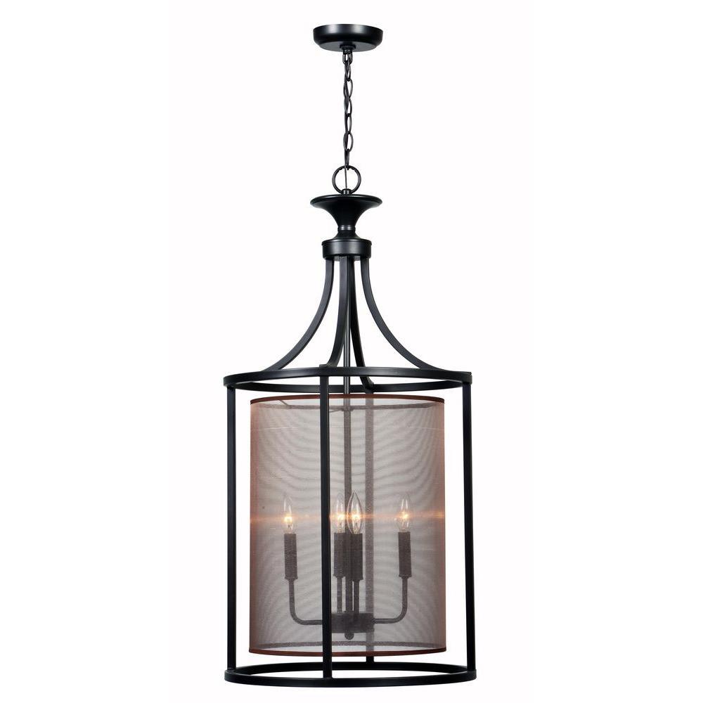 Aria Collection 4-Light Oil Rubbed Bronze Indoor Pendant