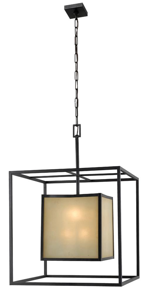 Hilden Collection 8-Light Aged Bronze Hanging Pendant