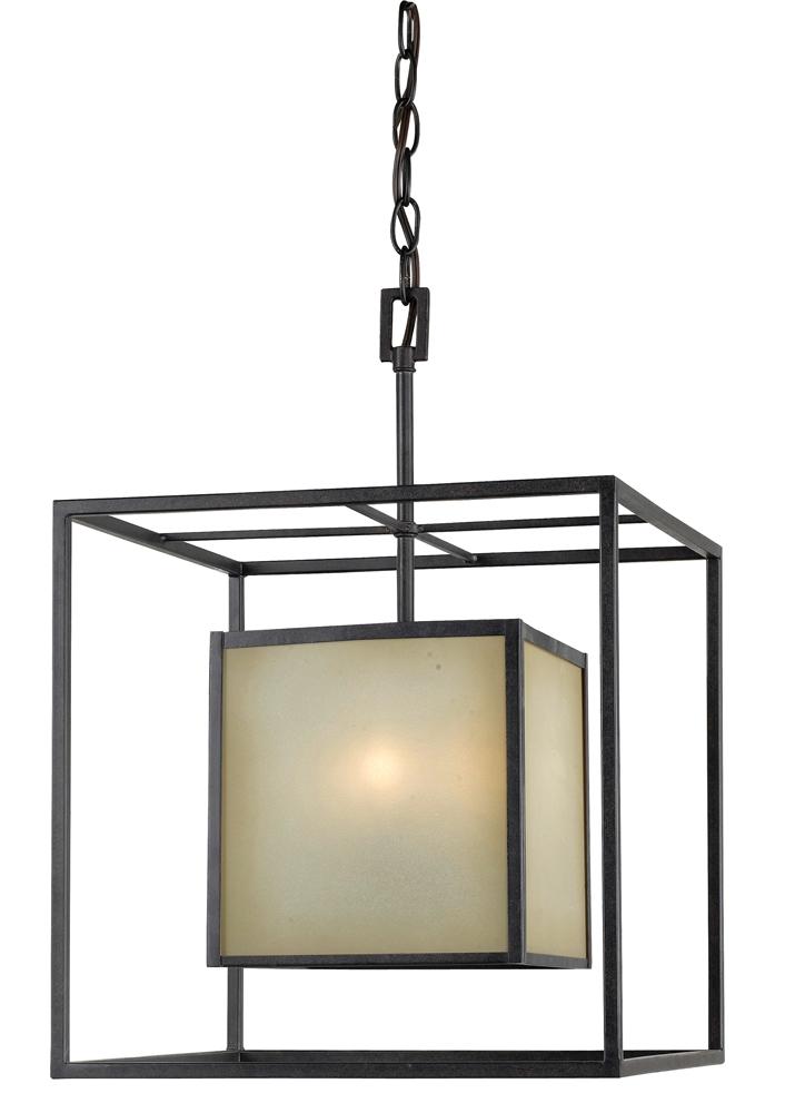Hilden Collection 4-Light Aged Bronze Hanging Pendant