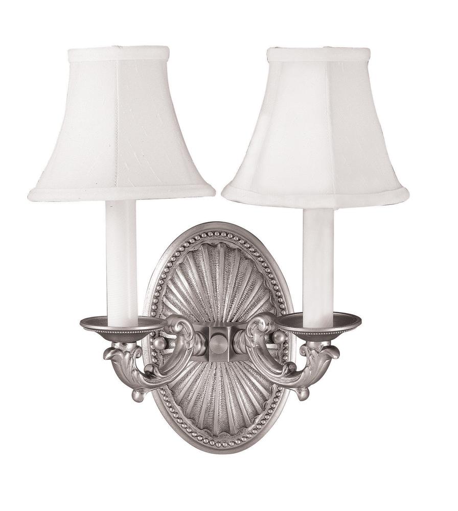 2-Light Pewter Sconce