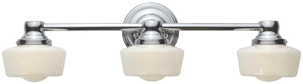 3-Light Chrome Wall Bath Bar Light