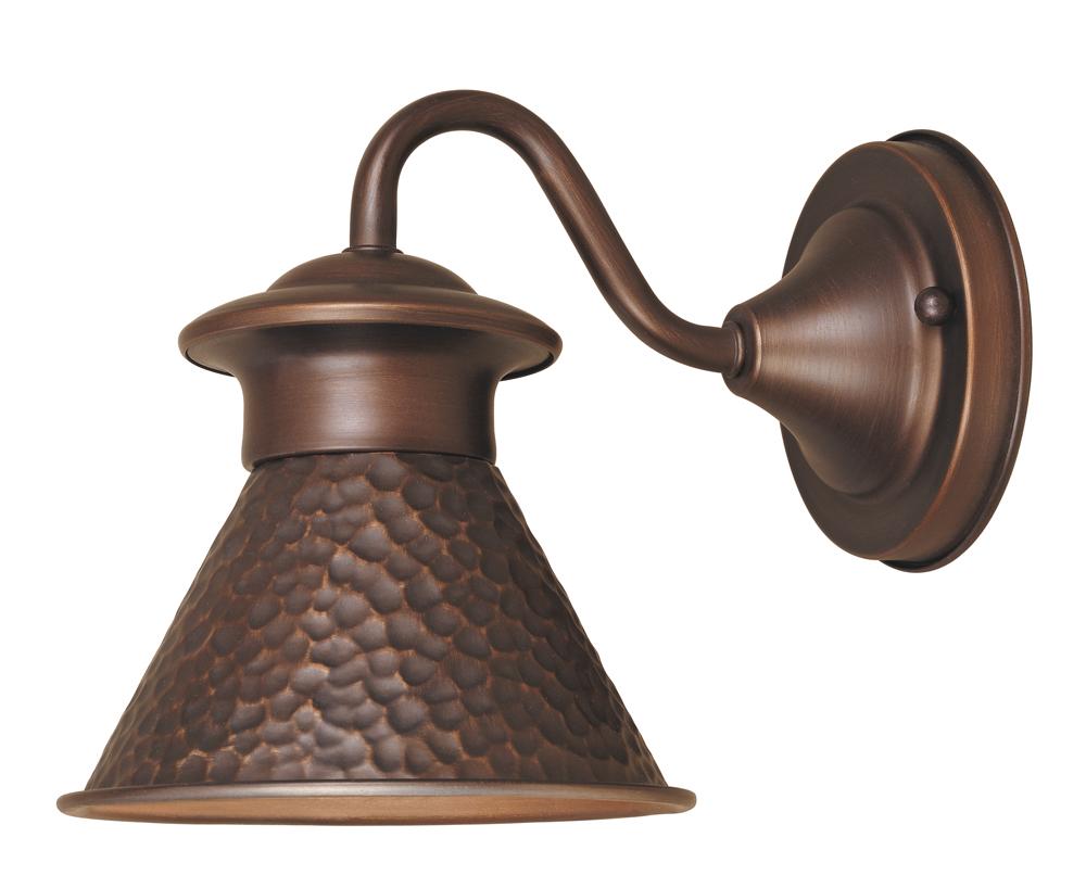 Dark Sky Essen 1-Light Outdoor Antique Copper Short-Arm Wall Lamp