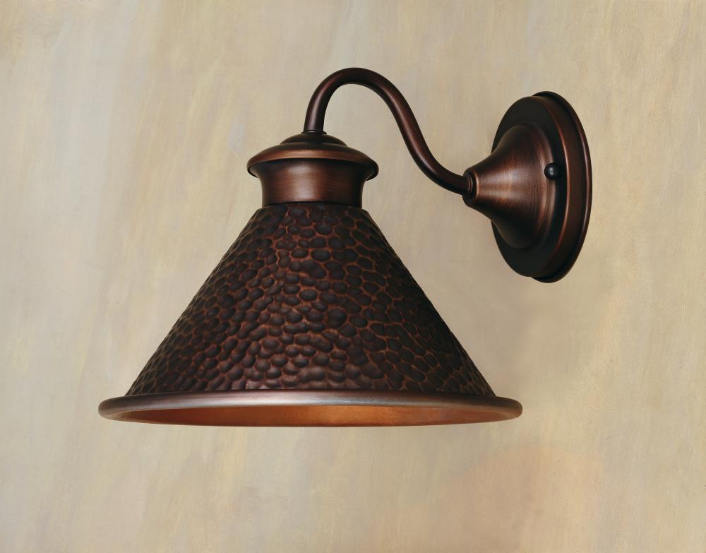 Dark Sky Essen 1-Light Outdoor Antique Copper Short Arm Wall Lamp