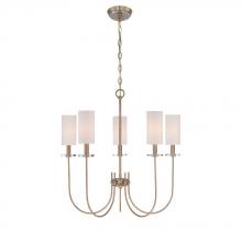 World Imports WI973611 - Monroe Collection 5-Light Satin Gold Chandelier