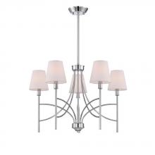 World Imports WI975108 - Millau Collection 5-Light Chrome Chandelier