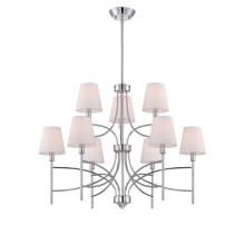 World Imports WI975308 - Millau Collection 9-Light Chrome Chandelier