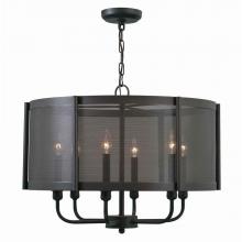 World Imports WI896329 - Xena Collection 6-Light Euro Bronze Indoor Chandelier