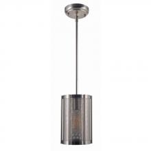 World Imports WI897337 - Xena Collection 1-Light Brushed Nickel Indoor Mini Pendant