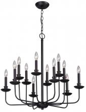 World Imports WI345229 - Colonial 12-Light Euro Bronze Chandelier