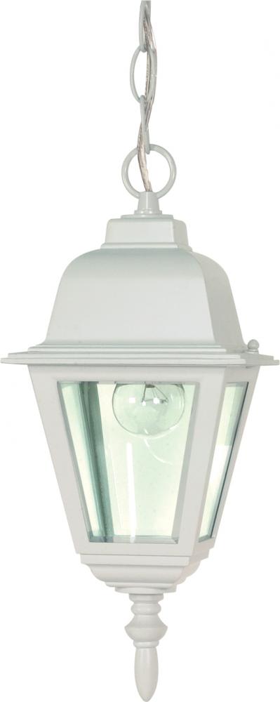 Briton - 1 Light 10" Hanging Lantern with Clear Glass - White Finish