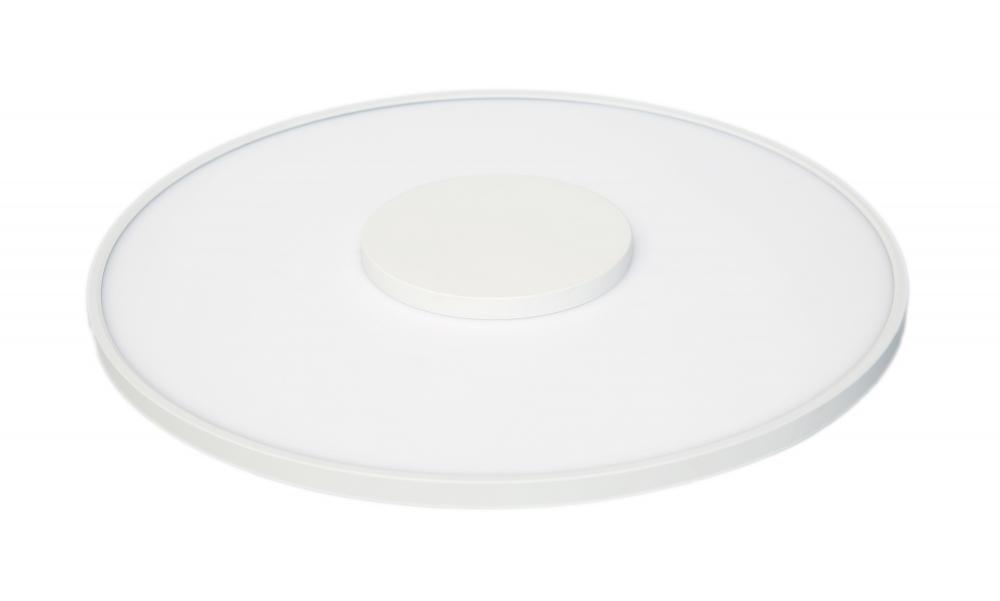 31.5 watt; 17" Flush Mount LED Fixture; Round Shape; White Finish