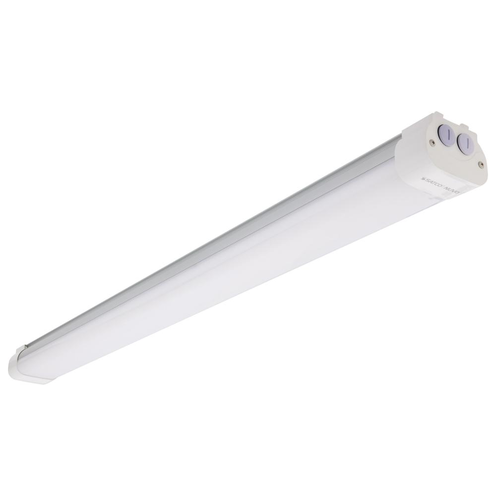 4 Foot; LED Tri-Proof Linear Fixture with Integrated Microwave Sensor; CCT & Wattage Selectable;