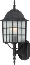 Nuvo 60/4903 - Adams - 1 Light 18" Wall Lantern with Frosted Glass - Textured Black Finish