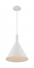 Nuvo 60/7138 - Lightcap - 1 Light Pendant with- Matte White Finish