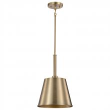 Nuvo 60/7939 - Alexis 1 Light Small Pendant; Burnished Brass and Gold Finish
