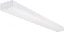 Nuvo 65/1133 - LED 4 ft.- Wide Strip Light - 38W - 5000K - White Finish - with Knockout