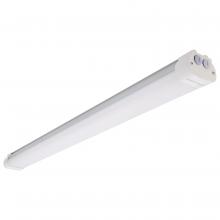 Nuvo 65/833R1 - 4 Foot; LED Tri-Proof Linear Fixture with Integrated Microwave Sensor; CCT & Wattage Selectable;
