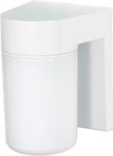 Nuvo SF77/530 - 1 Light - 8" Utility Wall with White Glass White Finish