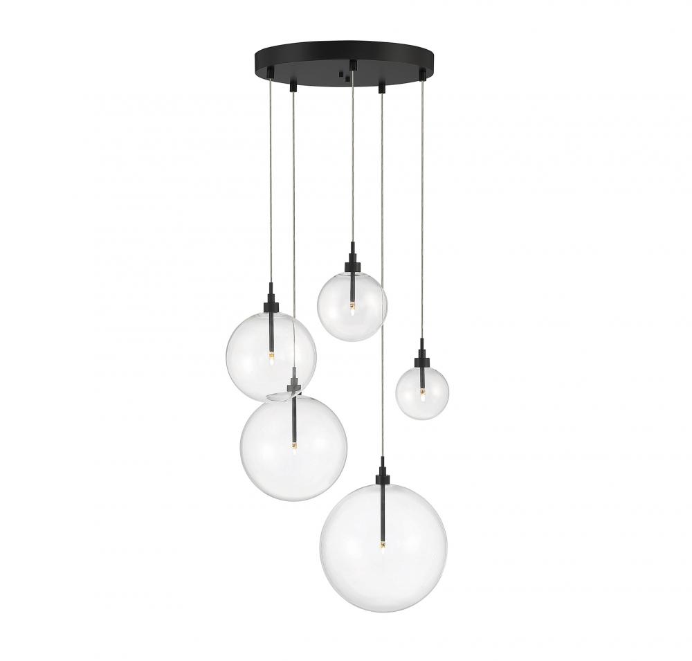 5-Light Pendant in Oil Rubbed Bronze