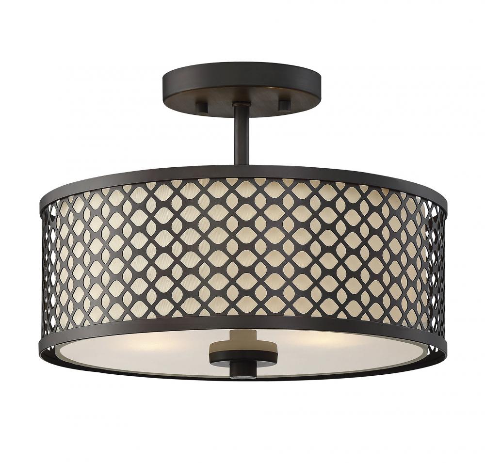 2-Light Ceiling Light in Oil Rubbed Bronze