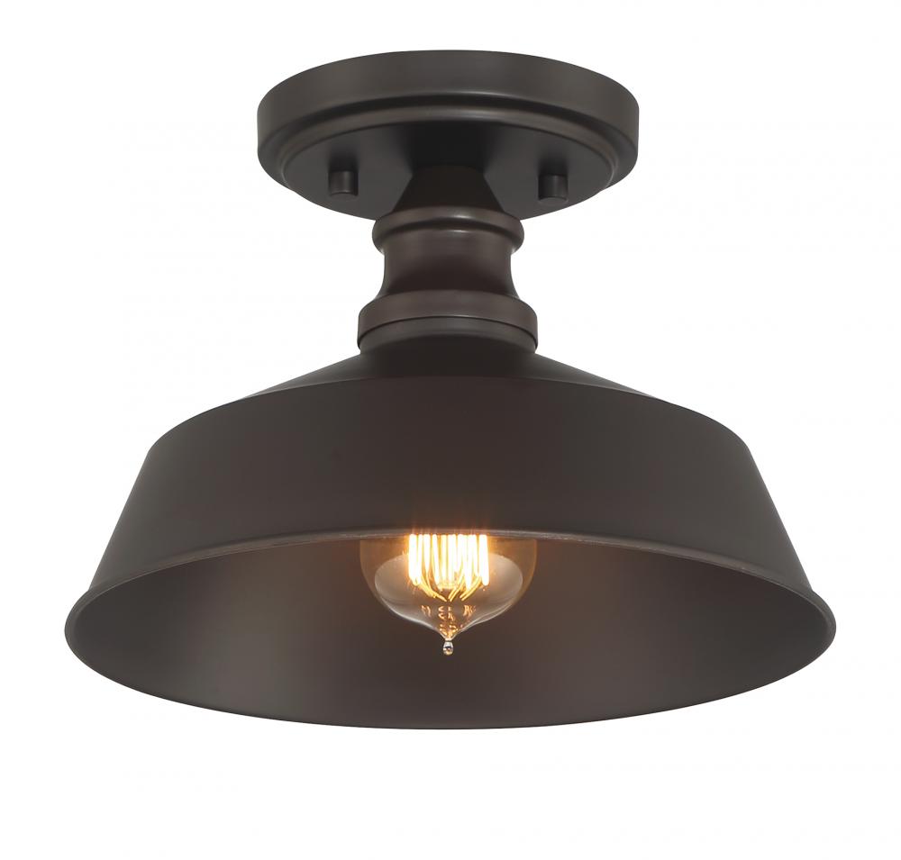 1-Light Ceiling Light in Oil Rubbed Bronze