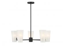 Savoy House Meridian M100130MBK - 5-Light Chandelier in Matte Black