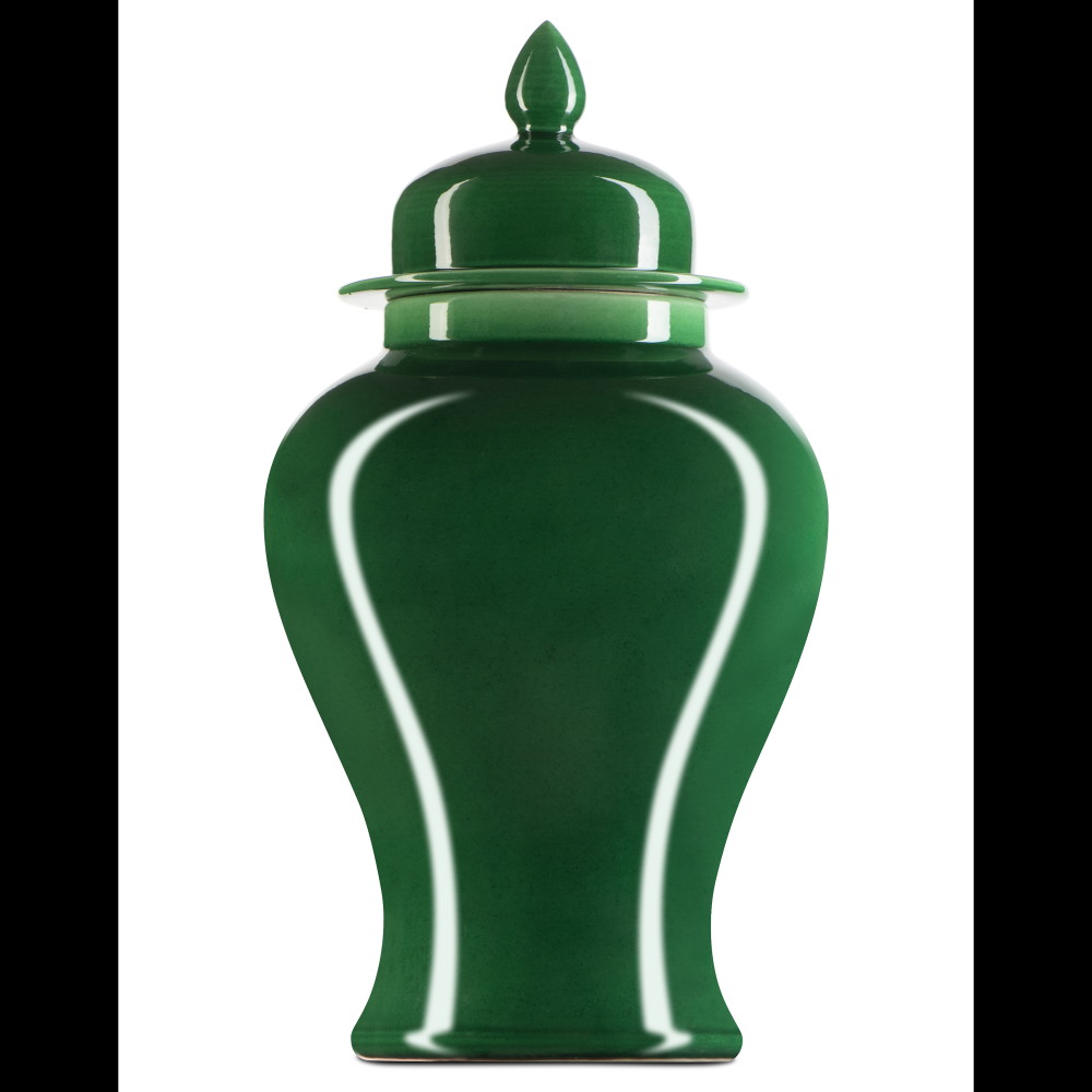 Imperial Medium Green Temple Jar