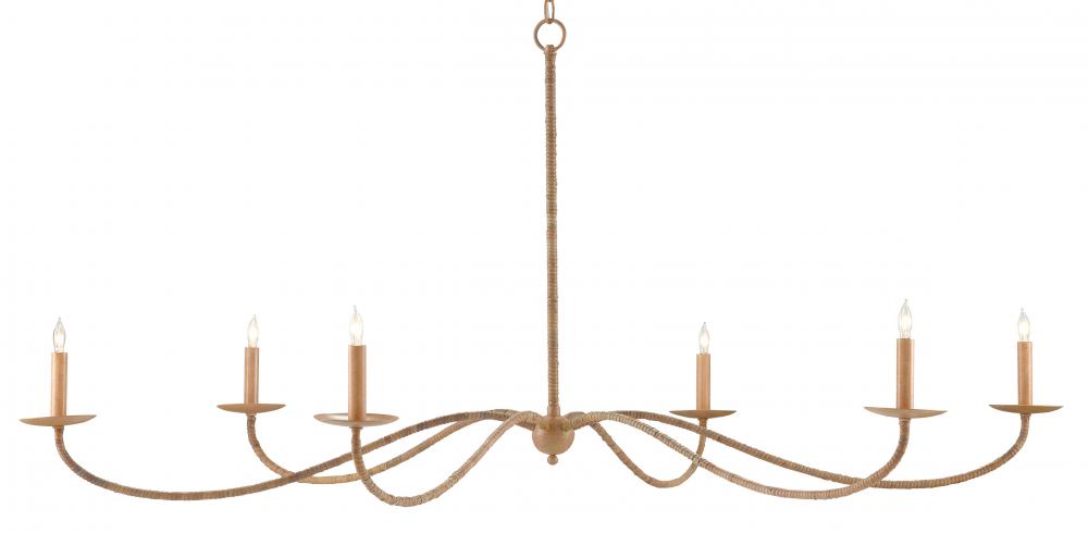 Saxon Rattan Chandelier