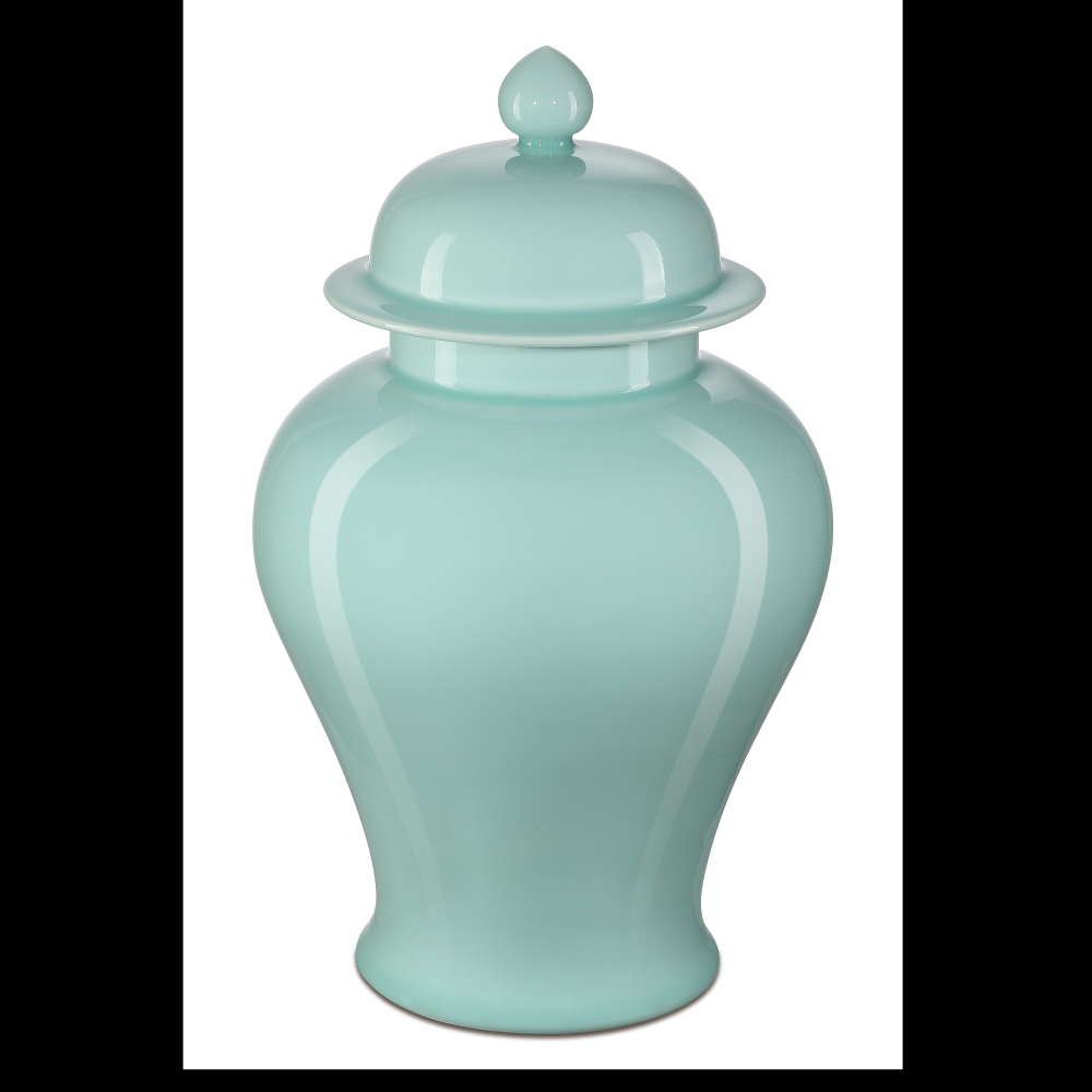 Celadon Medium Green Temple Jar