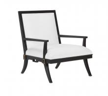 Currey 7000-0471 - Scarlett Black Muslin Chair