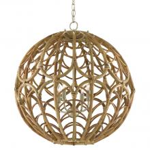 Currey 9000-0802 - Cape Verde Rattan Orb Chandeli