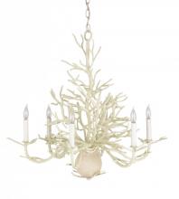 Currey 9218 - Seaward Small White Chandelier