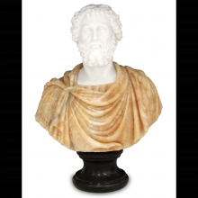 Currey 1200-0664 - Thanos Marble Bust Sculpture